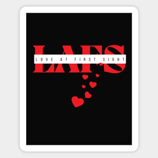 White and Red Love at First Sight Design Magnet